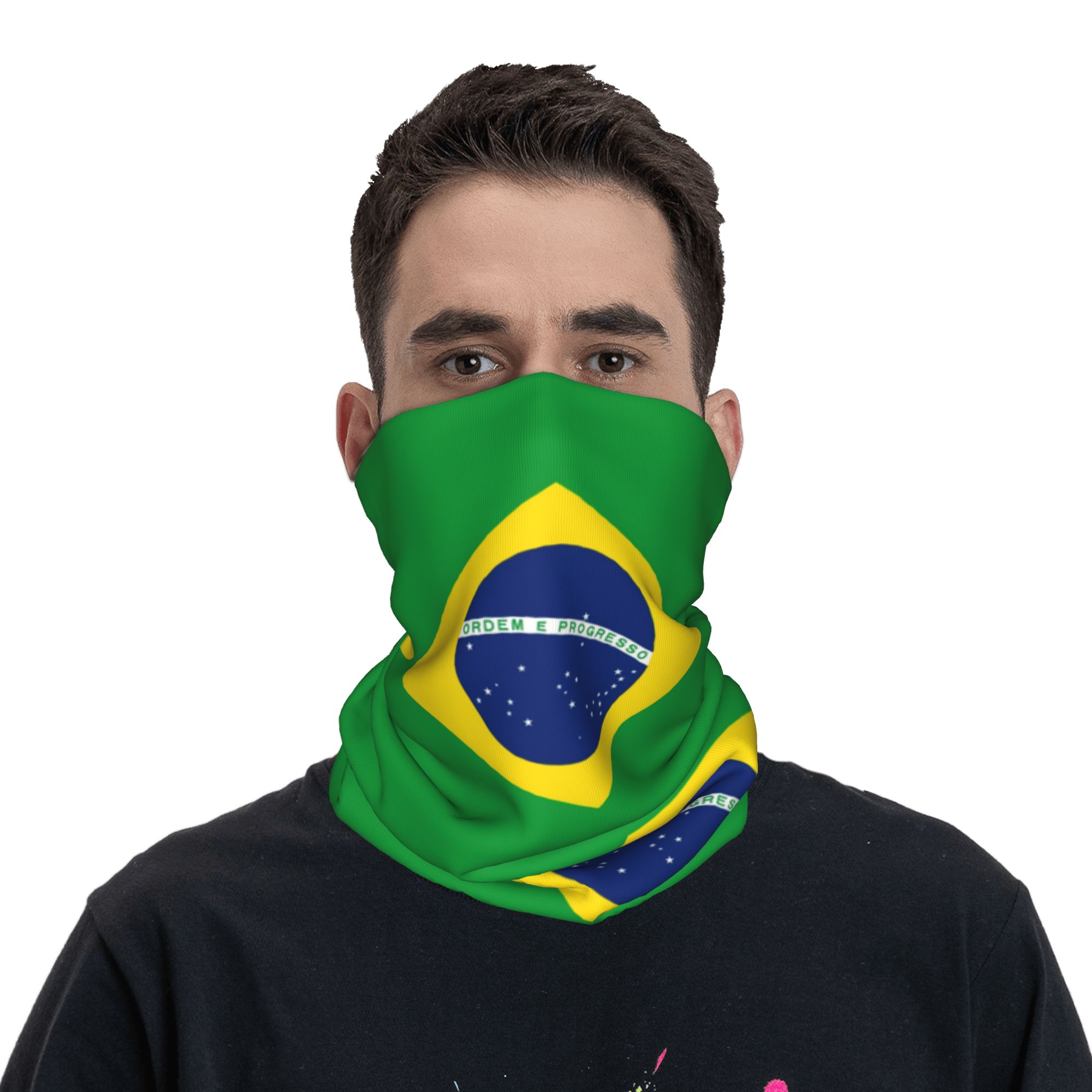 Custom Brazil Flag Bandana Nec - Neck Gaiter Face Cover recension och pris