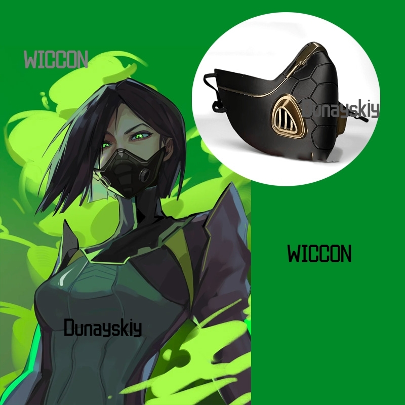 Valorant Viper Sexy Cosplay Pr - Black Face Mask Pack recension och pris