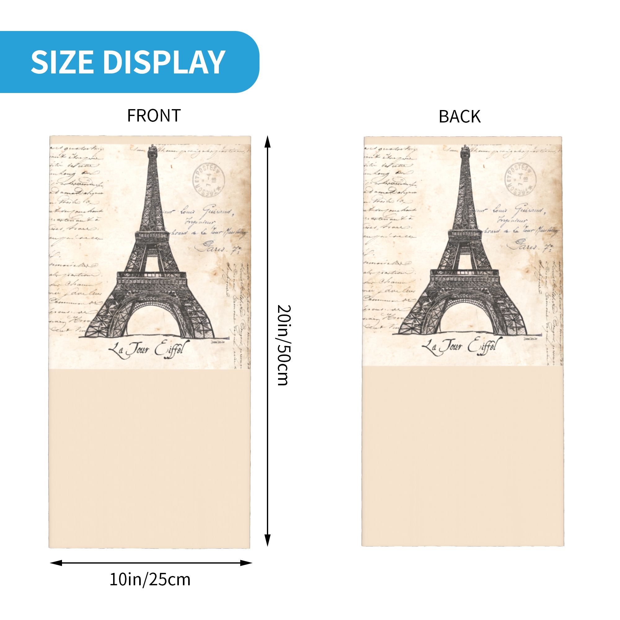 Custom La Tour Eiffel Tower Ba - Neck Gaiter Face Cover recension och pris