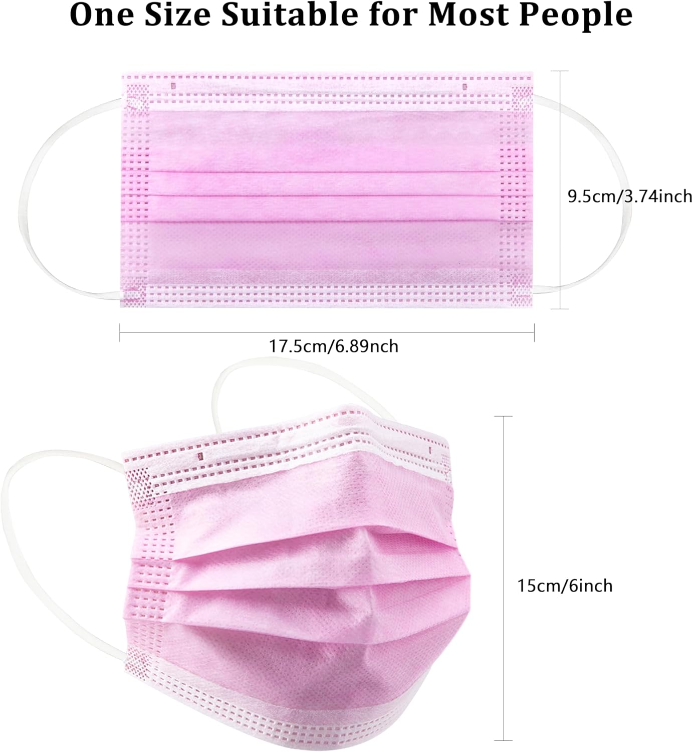 200Pcs Value Pack! Pink Dispos - Disposable Surgical Mask recension och pris