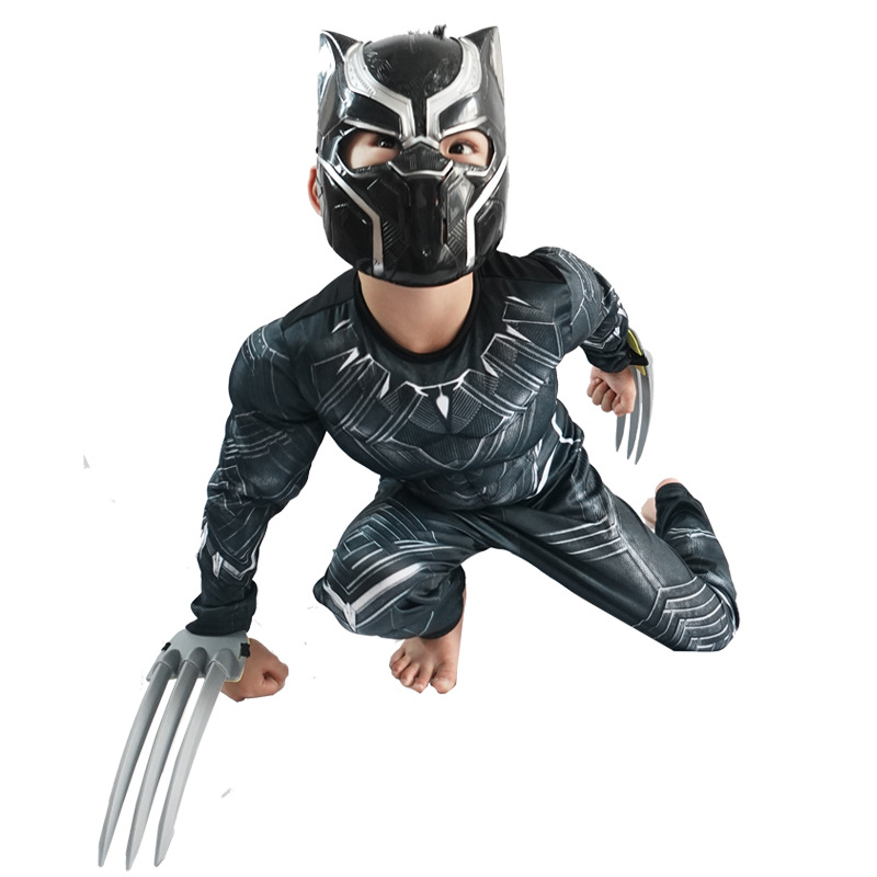 Anime Superhero Black Panther  - Black Face Mask Pack recension och pris
