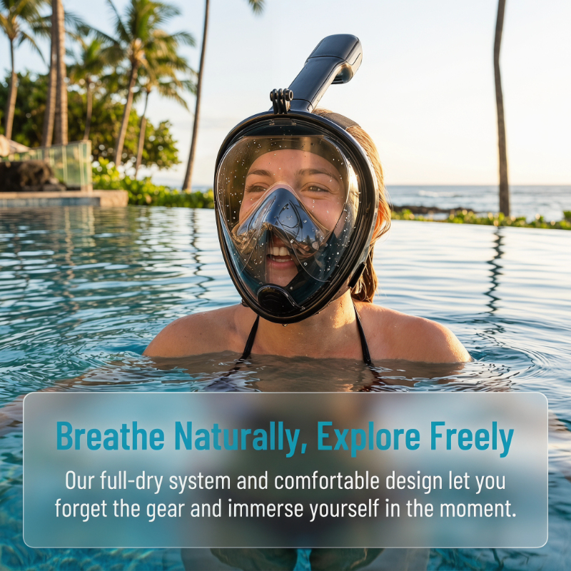 Safe Waterproof Snorkeling Div - Anti Pollution Mask recension och pris