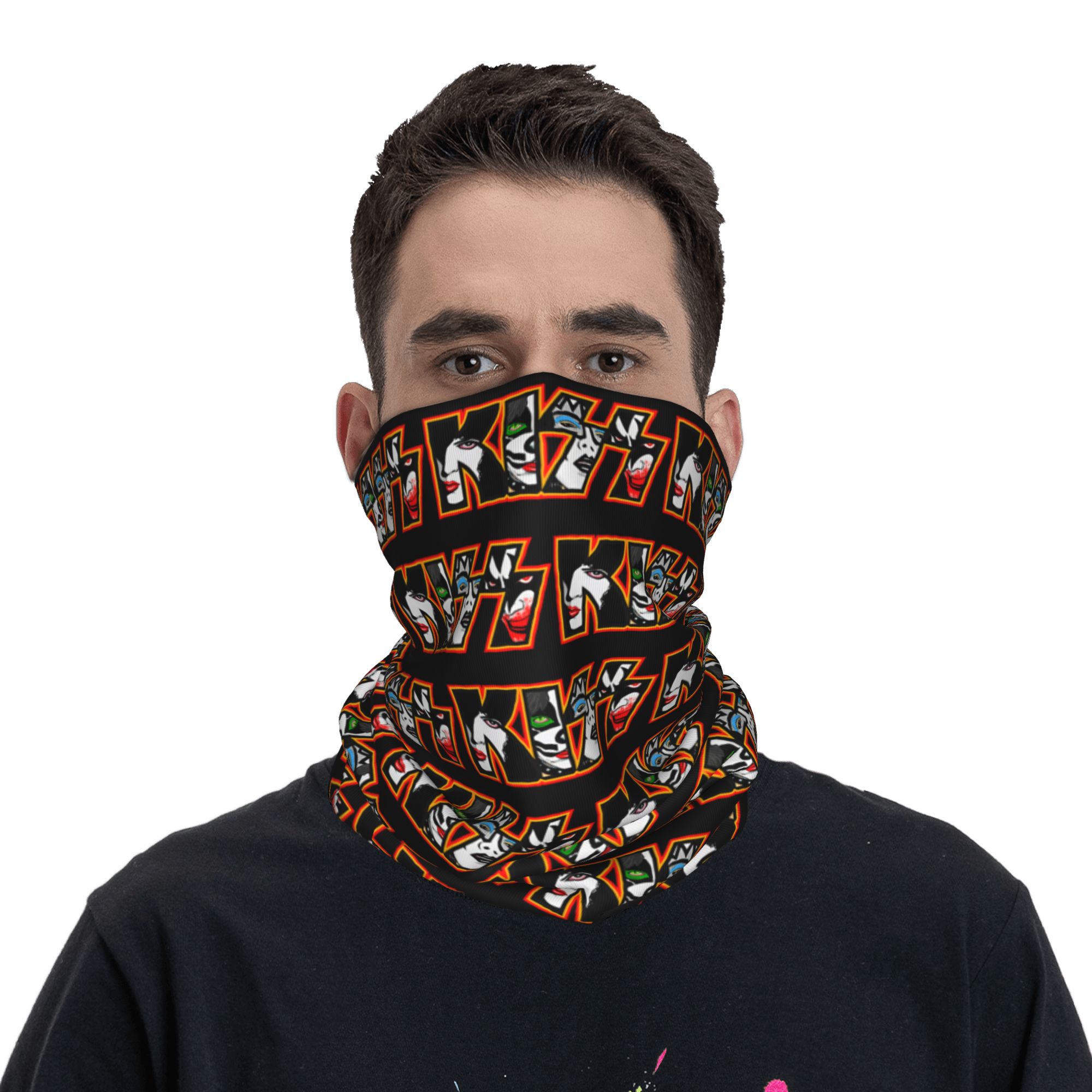 Custom Heavy Metal Rock K-Kiss - Neck Gaiter Face Cover recension och pris