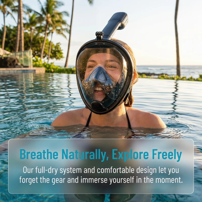 Underwater Scuba Anti Fog Full - Anti Pollution Mask recension och pris