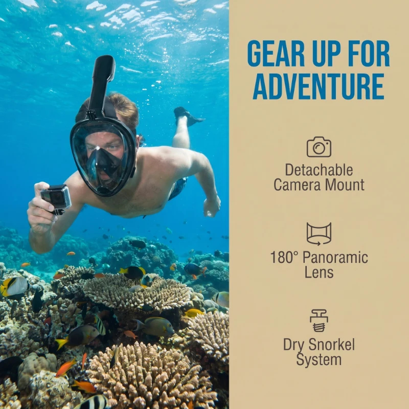Underwater Scuba Anti Fog Full - Anti Pollution Mask recension och pris