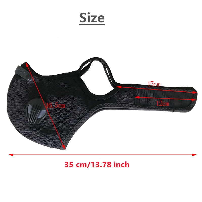 Cycling Face Mask with Filter  - Dust Mask Construction recension och pris