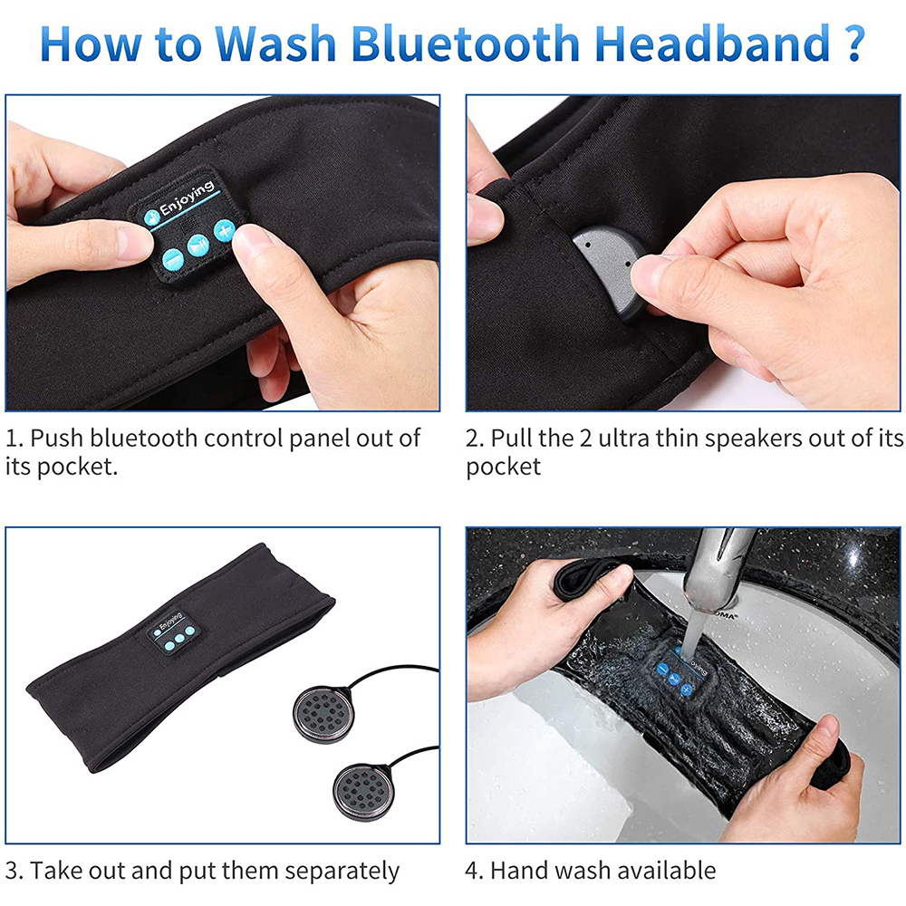 Sleep Eye Mask with Bluetooth  - Mask Lanyard Adjustable recension och pris