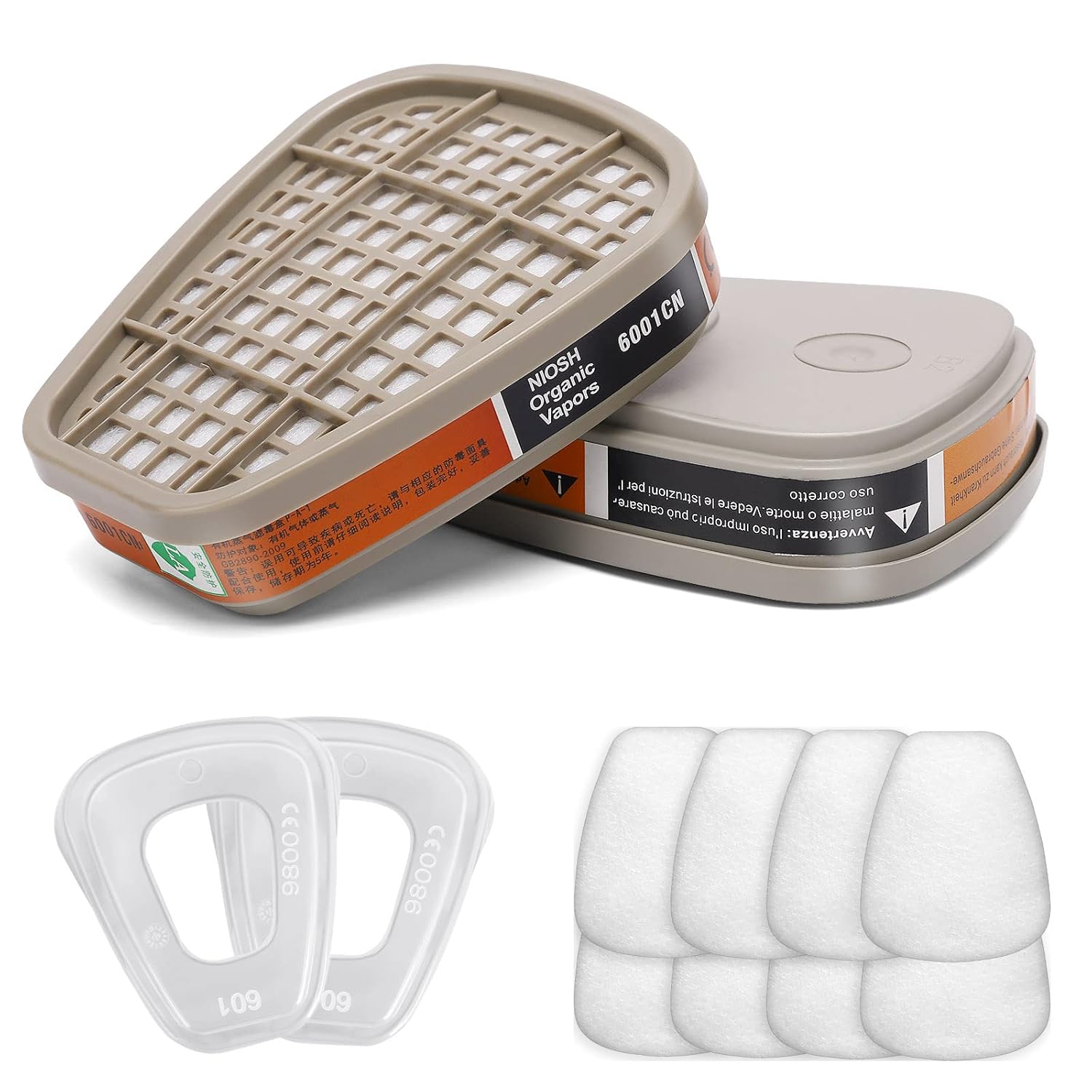 6001 Activated Carbon Cartridg - Dust Mask Construction recension och pris