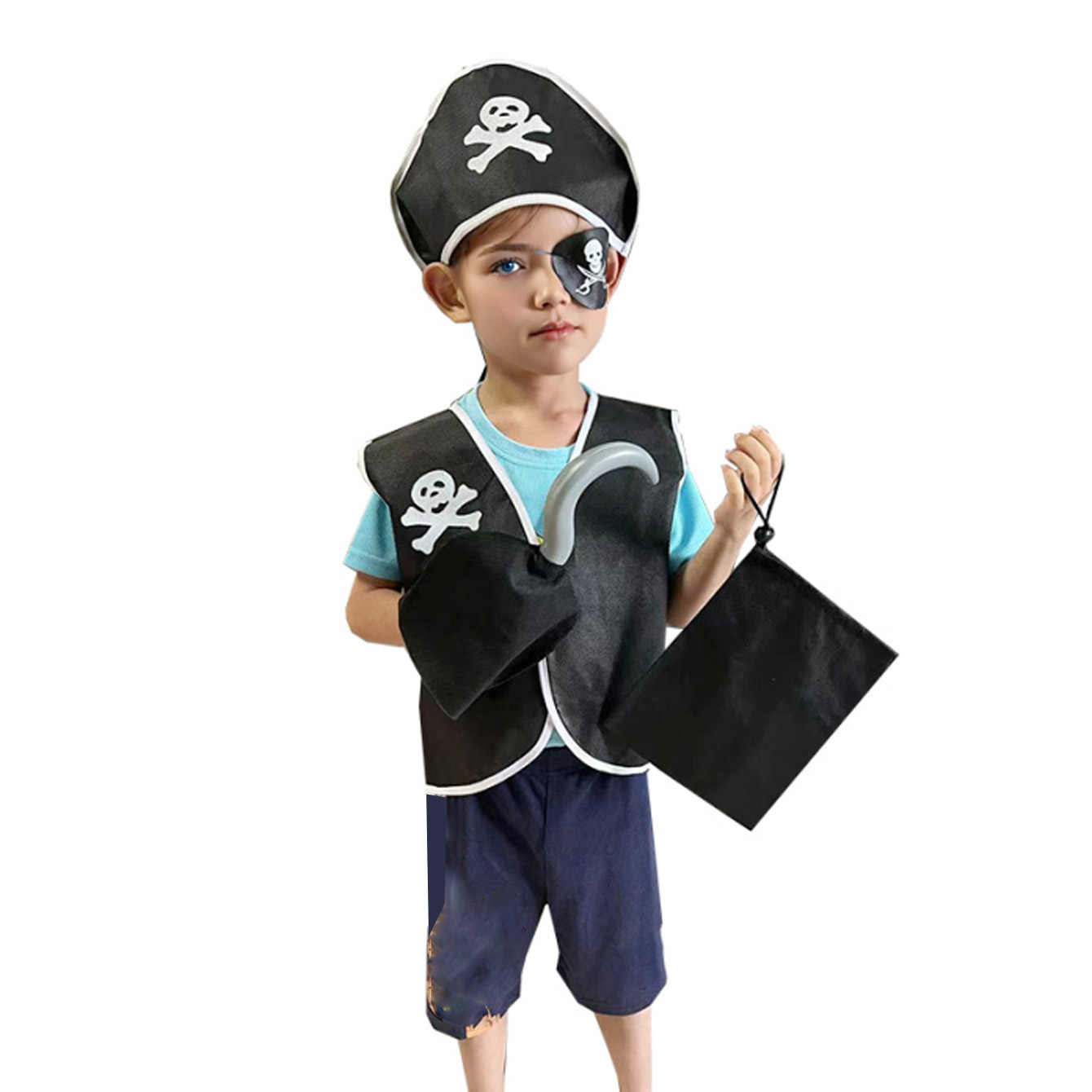 Carnival Boys Pirate Costume C - Black Face Mask Pack recension och pris