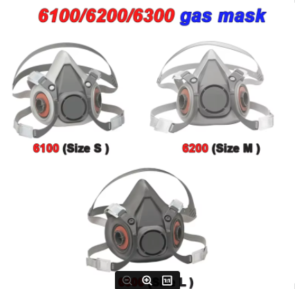 M 6100=S/ 6200=M/ 6300 =L resp - Dust Mask Construction recension och pris