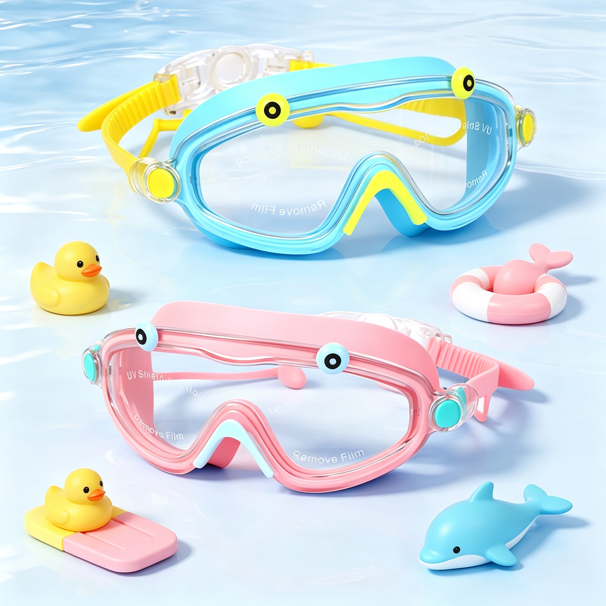 Kids Swim Goggles Boys Girls A - Silicone Mask Bracket recension och pris