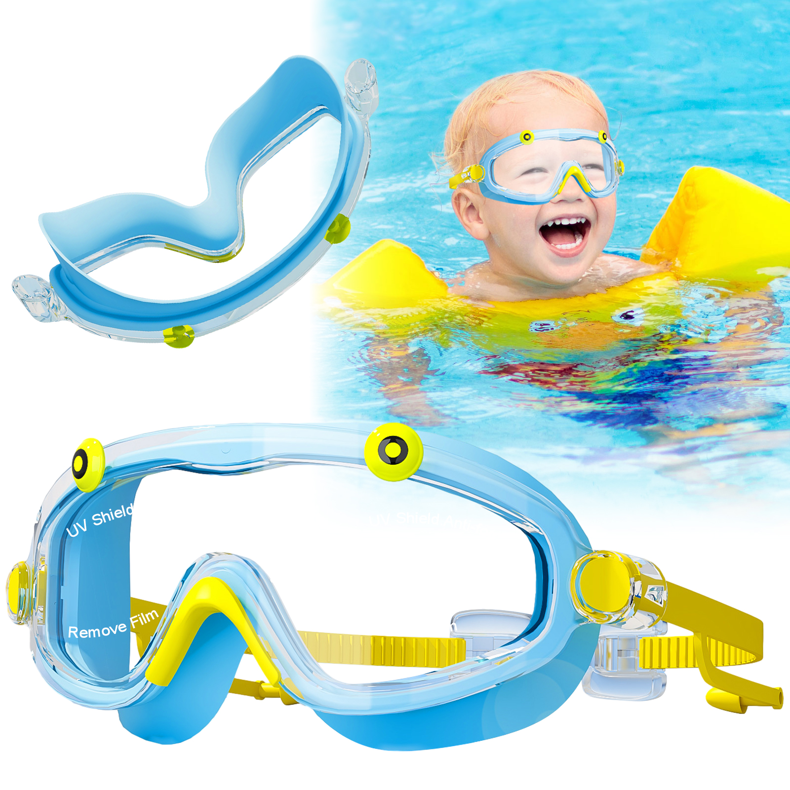 Kids Swim Goggles Boys Girls A - Silicone Mask Bracket recension och pris