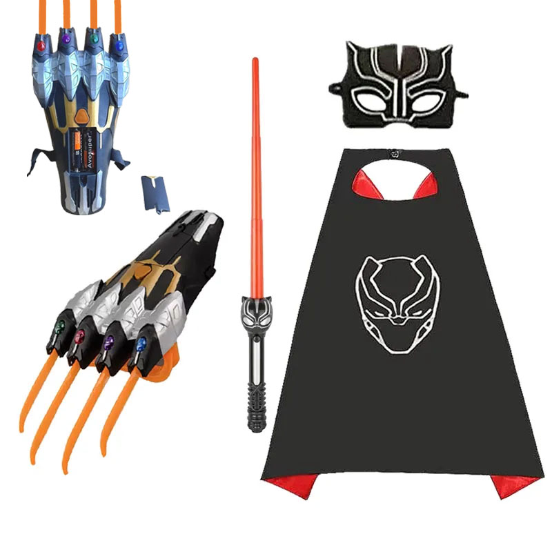Superhero Mask Cape Set, Black - Black Face Mask Pack recension och pris