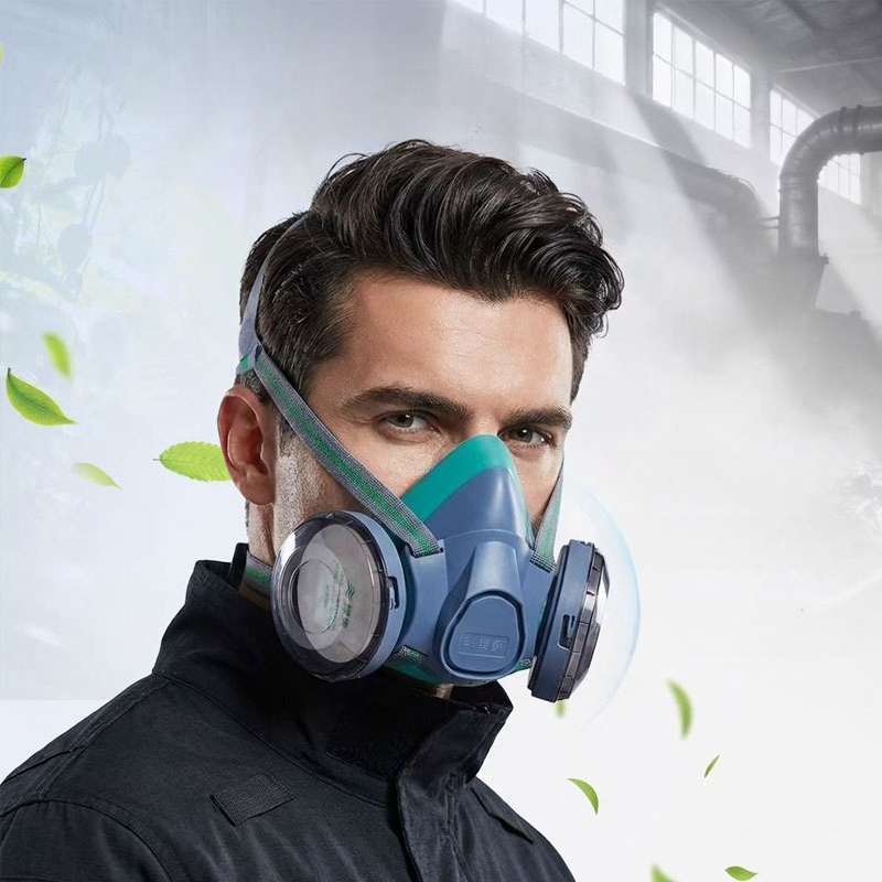 Dual Filter Silicone Half Face - Respirator Half Face recension och pris