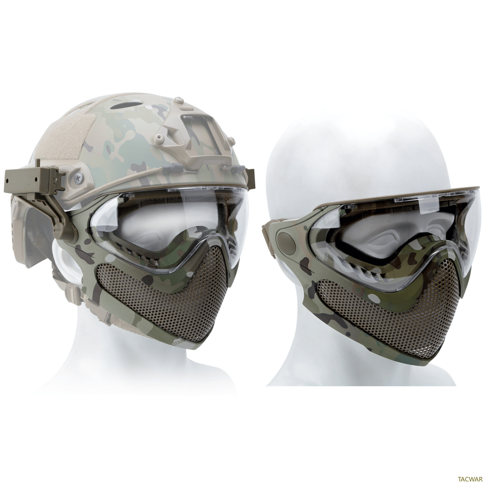 Airsoft Steel Mesh Mask Full F - Anti Pollution Mask recension och pris