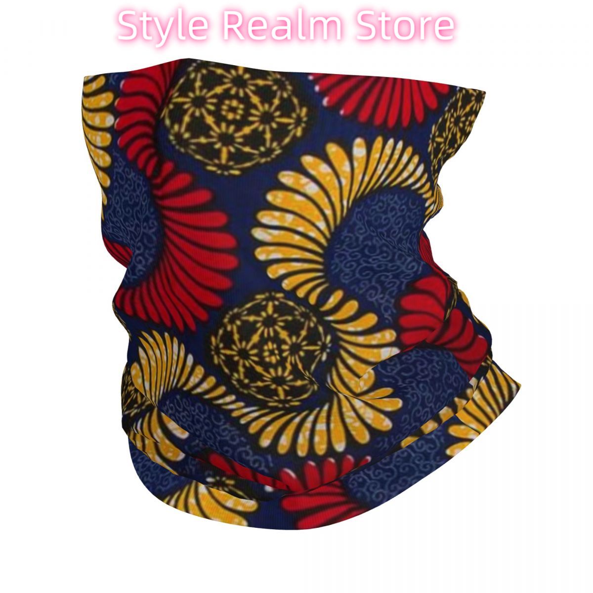 Ankara African Pattern Bandana - Neck Gaiter Face Cover recension och pris